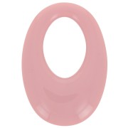 Colgante ovalado calado de resina opaca 33x23 mm - Rosa Vintage x1|raw }}