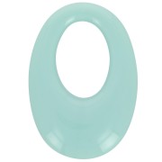 Colgante ovalado calado de resina opaca 33x23 mm - Menta x1|raw }}