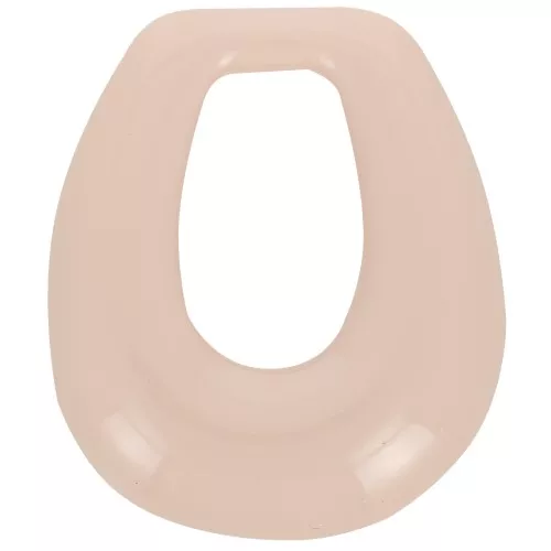 Colgante gota calado de resina opaca 28x25 mm - Rosa Nude x1