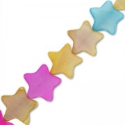 Estrella de nácar irisado 12 mm Multicolor x39cm|raw }}