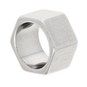 Cuentas de tuerca 10x6 mm - acero inoxidable 303 x1