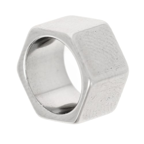 Cuentas de tuerca 10x6 mm - acero inoxidable 303 x1