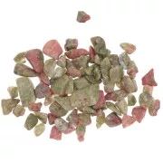 Bolsa de mini piedras laminadas - Chips de piedra sin perforar - Unakite x20g