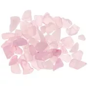 Bolsa de gemas tintadas miniatura laminadas - Escamas no perforadas - Cuarzo rosa x20g