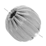 Cuenta redonda a raya de 6 mm - Acero inoxidable 316L x1