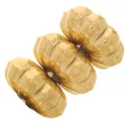 Rondelle flor 6 mm - Acero inoxidable 316L dorado x5