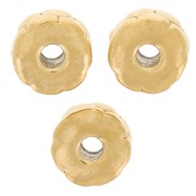 Arandelas trabajadas 5 mm - Acero inoxidable 304L Dorado x4