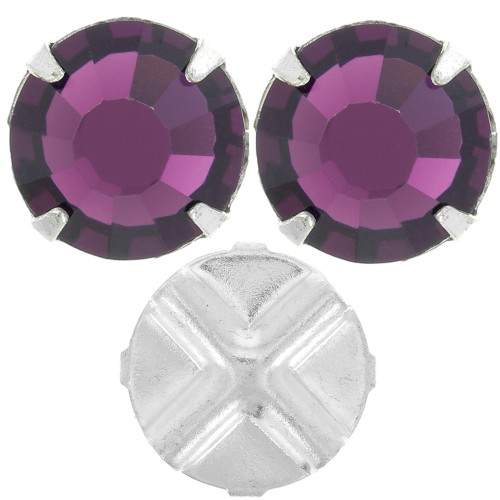 Strass para coser 8 mm Amethyst