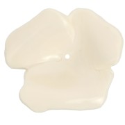 Colgante flor 40 mm en resina opaca - Crudo x1