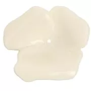 Colgante flor 40 mm en resina opaca - Crudo x1