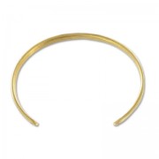 Pulsera jonc de latón 2 ganchos 58 mm Dorado con oro fino x1|raw }}
