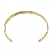 Pulsera jonc de latón 2 ganchos 58 mm Dorado con oro fino x1