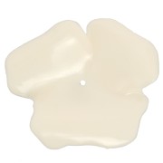 Colgante flor 48 mm en resina opaca - Crudo x1