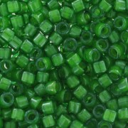 Miyuki Delica 11/0 DB0274 - Lined Pea Green Luster x8g