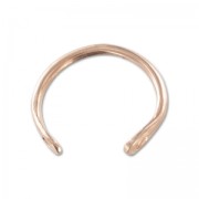 Anillo 2 agujero 20 mm dorado rose x1