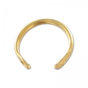 Anillo 2 agujero 20 mm Dorado con oro fino x1|raw }}