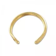 Anillo 2 agujero 20 mm Dorado con oro fino x1