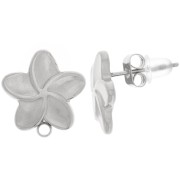 Pendientes flor - 13 mm - Acero inoxidable 304L x2|raw }}