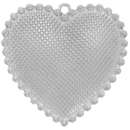 Colgantes en forma de corazón 31x32 mm - Acero inoxidable 304L x2