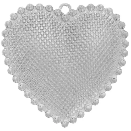 Colgantes en forma de corazón 31x32 mm - Acero inoxidable 304L x2