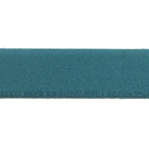 Cordón plano cuero 10 mm Azul Jeans x30cm