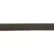 Cordón plano cuero 5x2 mm Dark Brown x30cm