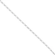 Cadena malla plana 3,5 mm Rhodié x1m