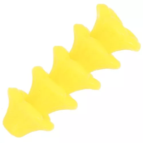 Cuentas flor de cristal 4x7 mm - Amarillo opaco x20