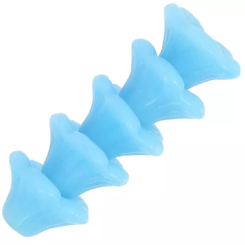 Cuentas flor de cristal 4x7 mm - Turquesa claro x20