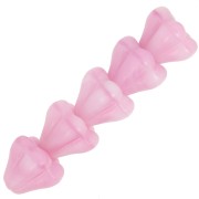 Cuentas flor de cristal 5x6 mm - Rosalina Oscura x10|raw }}