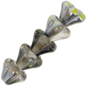 Cuentas de vidrio flor campana 5x6 mm - Cristal Vitrail x10|raw }}