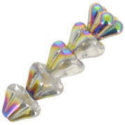 Cuentas flor de cristal 5x6 mm - Cristal Marea x10|raw }}