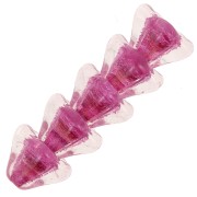 Cuentas flor de cristal 6x8 mm - Rosa cristal x10|raw }}