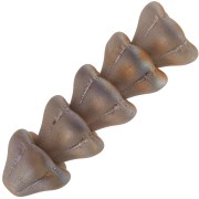 Cuentas flor de cristal 6x8 mm - Cristal Capri Rose Full Mat x10|raw }}