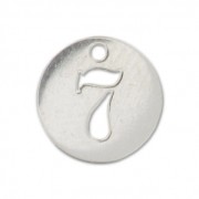 Colgante cifra 7 - 8.5mm de Plata Ley x1|raw }}