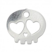 Colgante calavera 10 mm Plata 925 x1|raw }}