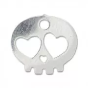 Colgante calavera 10 mm Plata 925 x1