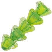 Cuentas flor de cristal 6x8 mm - Cristal Amarillo Lima Verde x10|raw }}