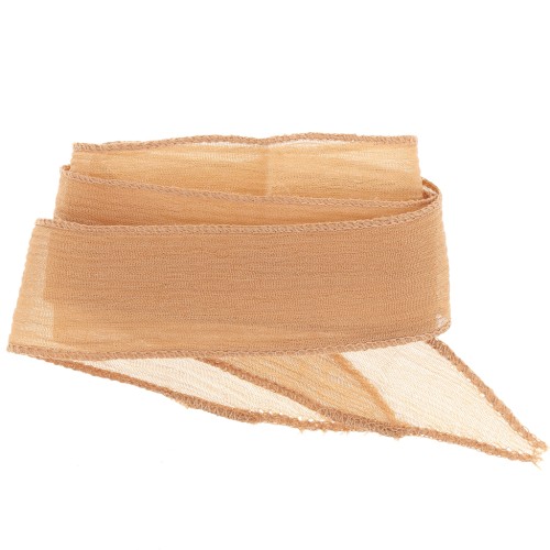 Cinta de seda de 25 mm - Arena x85cm