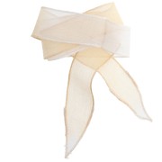 Cinta de seda de 25 mm - Tie and dye - Crudo/Crema - Blanca x 85 cm