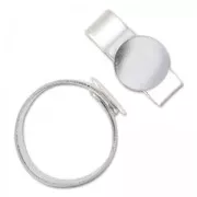 Anillo ajustable bajo la bandeja 10 mm Plata 925 x1