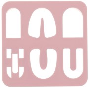 Juego de 6 cortadores de plástico para modelar y arcilla polimérica - Arche x1