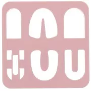 Juego de 6 cortadores de plástico para modelar y arcilla polimérica - Arche x1