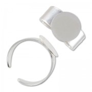 Anillo plano 12 mm Plata 925 x1|raw }}