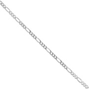 Cadena malla figaro (1x3) 2.5 mm Plata 925 x50cm|raw }}