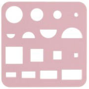 Juego de 16 cortadores de plástico para modelar y arcilla polimérica - Cuadrado x1