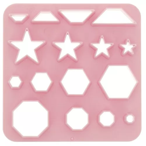 Juego de 16 cortadores de plástico para modelar y arcilla polimérica - Estrella x1