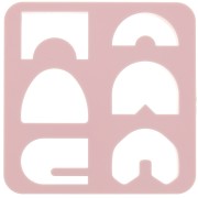 Juego de 6 cortadores de plástico para modelar y arcilla polimérica - Puente x1