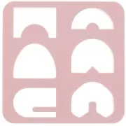 Juego de 6 cortadores de plástico para modelar y arcilla polimérica - Puente x1