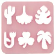 Juego de 6 cortadores de plástico para modelar y arcilla polimérica - Nature x1